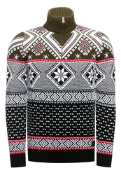 Rusty Neal Strickpullover Schwarz/Gelb/Weiß/Mischfarben/Braun/Hellblau