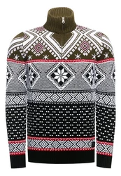 Rusty Neal Strickpullover Schwarz/Gelb/Weiß/Mischfarben/Braun/Hellblau