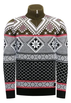 Rusty Neal Strickpullover Schwarz/Gelb/Weiß/Mischfarben/Braun/Hellblau