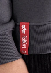 Alpha Industries Sweater Basic Sweater Embroidery Hellgrau/Dunkelgrau