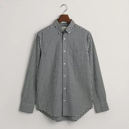 Langarmhemd 3000120 Herren Regular Poplin Gingham Hemd