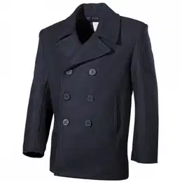 Kurzmantel US Pea Coat, mit blauen Knpfen Knpfen mit Ankersymbol