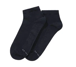 Hudson Basicsocken Dry Cotton Sneaker Socken Dunkelblau/Hellblau/Schwarz