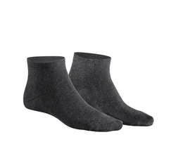 Hudson Basicsocken Dry Cotton Sneaker Socken Dunkelgrau/Schwarz/Grau