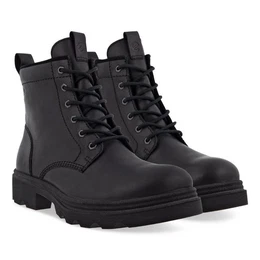 Grainer Schwarz Schnrstiefel