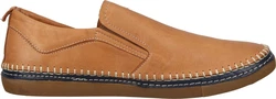 Manitu Slipper mit Gummizug Beige/Braun