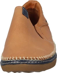 Manitu Slipper mit Gummizug Beige/Braun