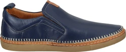 Manitu Slipper mit Gummizug Hellblau/Dunkelblau/Blau