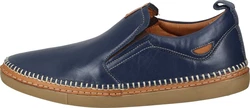 Manitu Slipper mit Gummizug Hellblau/Dunkelblau/Blau