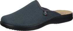 Fly Flot Pantoletten Pantoffel Dunkelgrün/Hellblau/Dunkelblau/Türkis/Grau