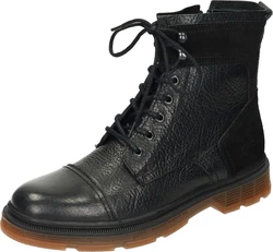Manitu Stiefel Schnürstiefelette Schwarz