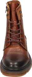 Manitu Stiefel Schnürstiefelette Braun/Orange/Beige