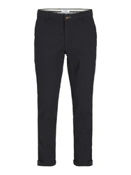 Jack & Jones Chinohose JPSTMarco Fury Dunkelblau/Schwarz/Dunkelgrau