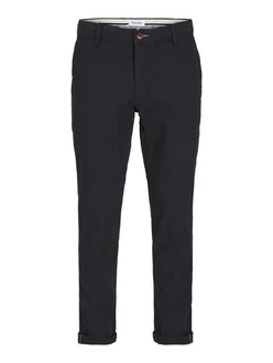 Jack & Jones Chinohose JPSTMarco Fury Dunkelblau/Schwarz/Dunkelgrau