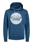 Jack & Jones Kapuzensweatshirt JJLOYD SWEAT HOOD Dunkelblau/Blau