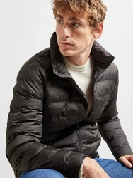 SELECTED HOMME Steppjacke SLHBarry Schwarz/Dunkelgrün