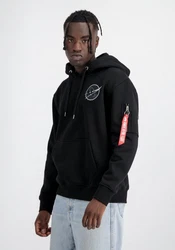 Alpha Industries Hoodie Dark Side Dunkelblau/Blau/Schwarz