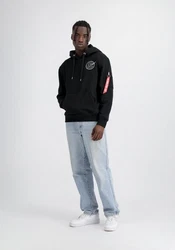 Alpha Industries Hoodie Dark Side Dunkelblau/Blau/Schwarz