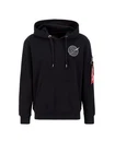 Alpha Industries Hoodie Dark Side Dunkelblau/Blau/Schwarz