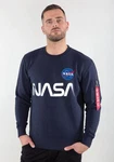 Alpha Industries Sweater NASA Reflective Dunkelblau/Dunkelgrau/Blau