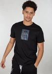 Alpha Industries T-Shirt Rainbow Reflective Label T Regenbogen