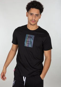 Alpha Industries T-Shirt Rainbow Reflective Label T Regenbogen Alpha Industries T-Shirt Rainbow Reflective Label T Regenbogen