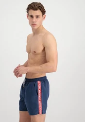 Alpha Industries Shorts RBF Tape Swim Short Dunkelblau/Blau/Grau
