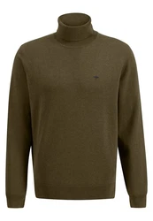 FYNCH-HATTON Strickpullover Dunkelgrün/Khaki