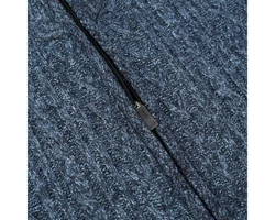 Allthemen Cardigan mit Stehkragen Strickjacke Herren Dunkelblau/Grau/Blau