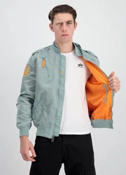 Alpha Industries Bomberjacke Falcon II Blau/Hellblau/Grau