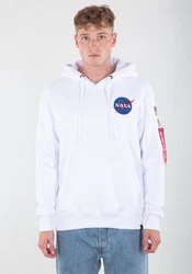 Alpha Industries Space Shuttle Hoodie Weiß/Dunkelgrau/Creme