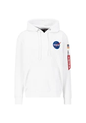 Alpha Industries Space Shuttle Hoodie Weiß/Dunkelgrau/Creme