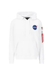 Alpha Industries Space Shuttle Hoodie Weiß/Dunkelgrau/Creme