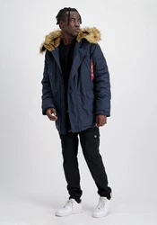 Alpha Industries Winterjacke Explorer Dunkelblau/Blau
