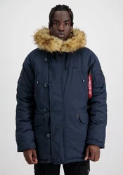 Alpha Industries Winterjacke Explorer Dunkelblau/Blau