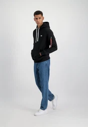 Alpha Industries Hoodie EMB Schwarz/Grün