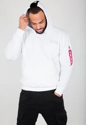 Alpha Industries Sweatshirt 'Red Stripe' Rot
