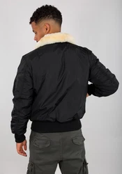 Alpha Industries Bomberjacke Injector III Air Force Schwarz/Hellblau