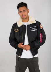 Alpha Industries Bomberjacke Injector III Air Force Schwarz/Hellblau