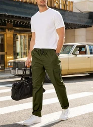 JMIERR Cargohose Herren Outdoorhose Baggy Freizeithose 