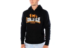 Lonsdale Kapuzenpullover Thurning Schwarz/Hellblau/Orange/Dunkelblau