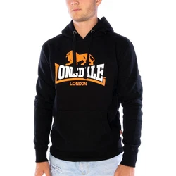 Lonsdale Kapuzenpullover Thurning Schwarz/Hellblau/Orange/Dunkelblau