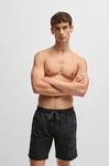 BOSS Badeshorts Orca Schwarz/Dunkelgrau/Dunkelblau
