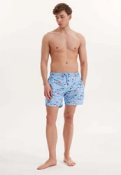 WESTMARK LONDON Badeshorts WMPATTERN SWIMSHORTS Blau/Hellblau/Creme