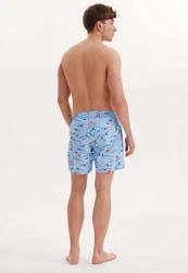 WESTMARK LONDON Badeshorts WMPATTERN SWIMSHORTS Blau/Hellblau/Creme
