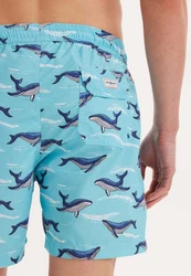 WESTMARK LONDON Badeshorts WMPATTERN SWIMSHORTS Blau/Hellblau/Grau