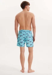 WESTMARK LONDON Badeshorts WMPATTERN SWIMSHORTS Blau/Hellblau/Grau