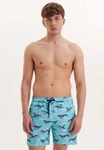 WESTMARK LONDON Badeshorts WMPATTERN SWIMSHORTS Blau/Hellblau/Grau