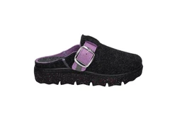 Westland Hausschuh Carmaux 02 Lila/Schwarz/Rosa