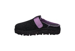 Westland Hausschuh Carmaux 02 Lila/Schwarz/Rosa